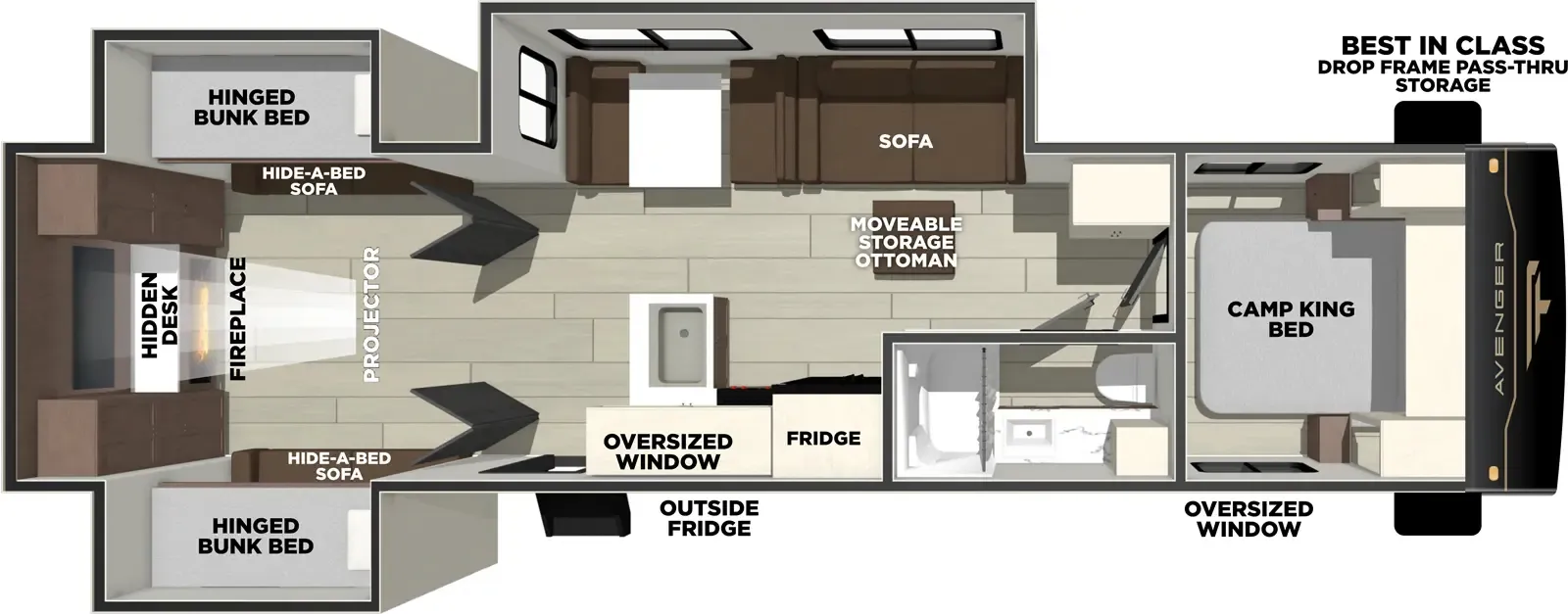 2026 Prime Time Avenger 30PO - Floor plan