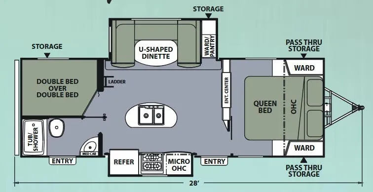 Coachmen Apex Ultra-Lite 259BHSS floor plan