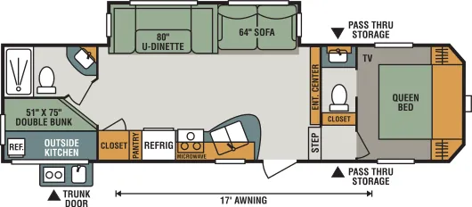 K-Z Sportsmen 281BHK floor plan