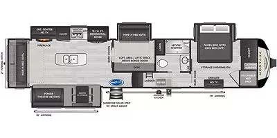 2021 Keystone Montana 3855BR - Floor plan