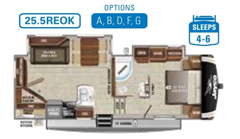 Jayco Eagle HT 25.5REOK floor plan