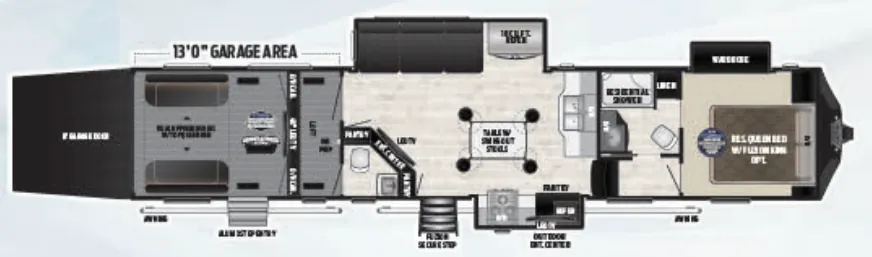 Keystone Fuzion 427 floor plan