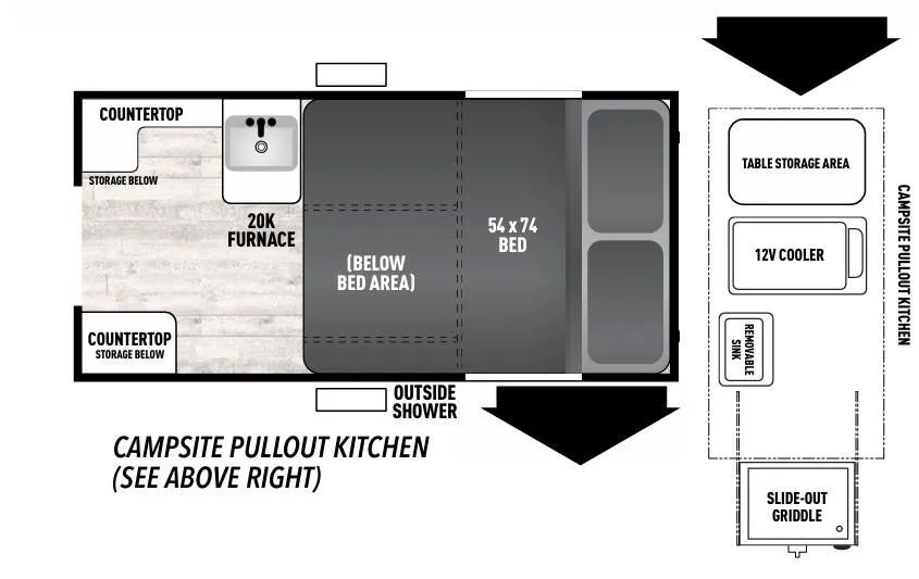 Forest River Viking 9.0 TD Explore floor plan