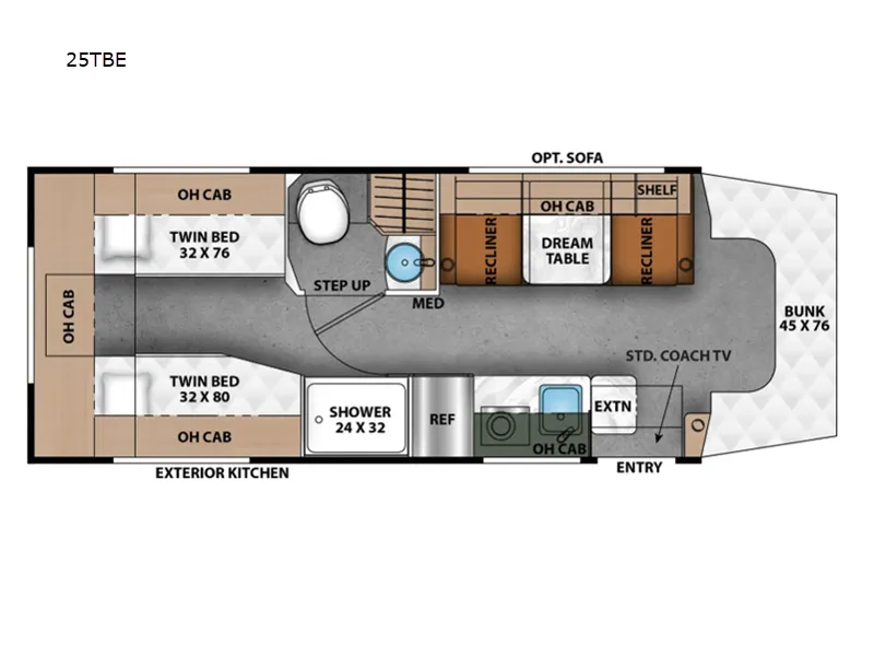 2026 Coachmen Prism Elite 25TB floor plan