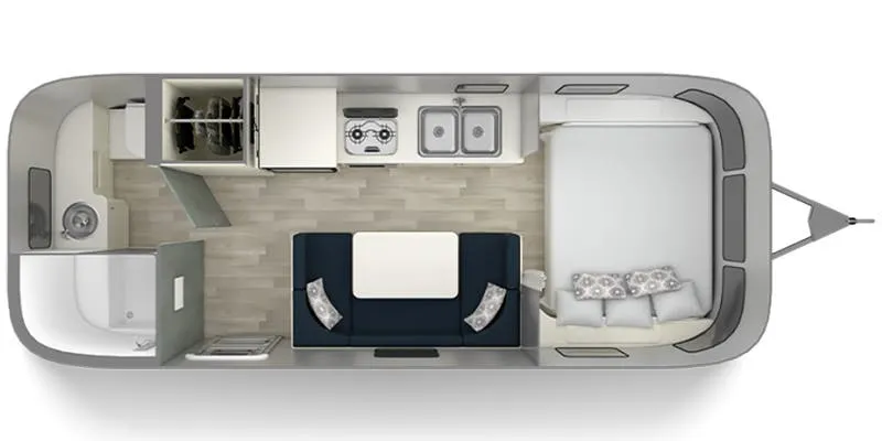 2021 Airstream Bambi 22FB - Floor plan