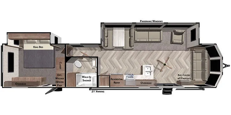 Forest River Salem Villa 40FDEN floor plan