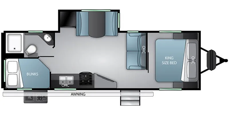 Cruiser RV Twilight Signature TWS 2600 floor plan