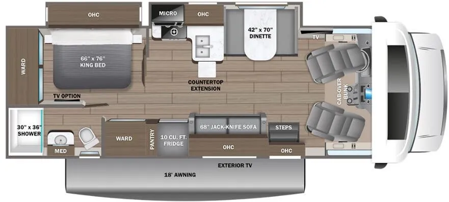 Entegra Coach Odyssey 27U floor plan