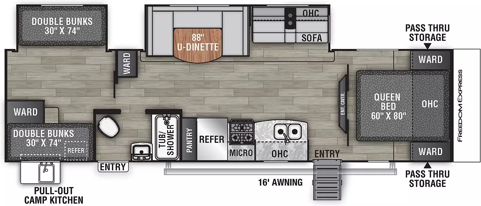 2026 Coachmen Freedom Express 31SE - Floor plan