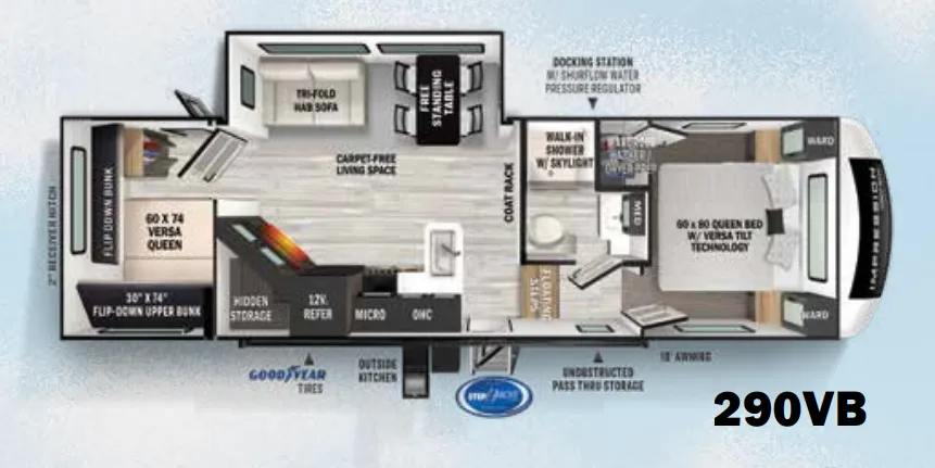 Forest River Impression 290VB floor plan