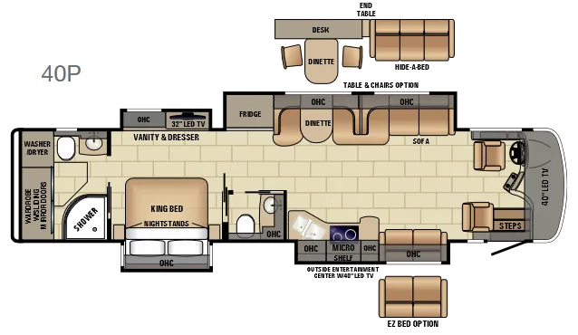 Entegra Coach Aspire 40P floor plan