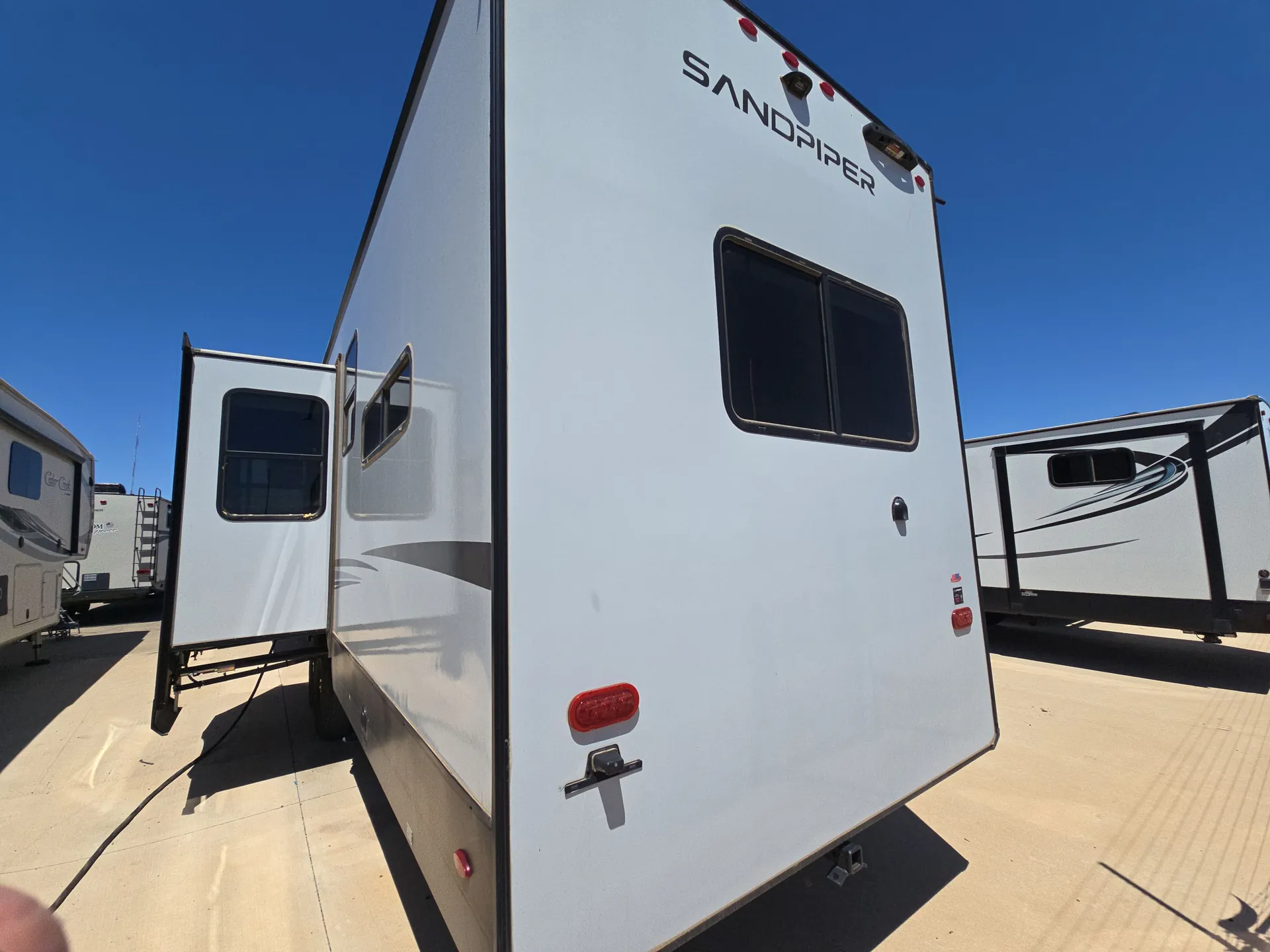 2024 Forest River Sandpiper 3800RK — backside