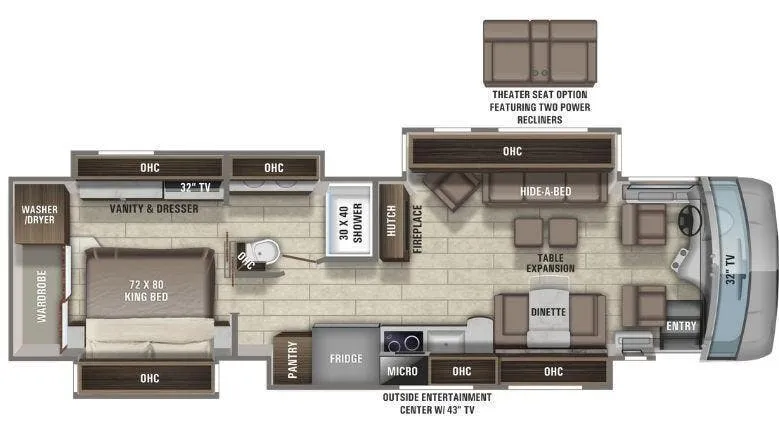 Entegra Coach Aspire 38M floor plan