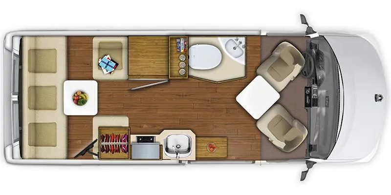 Roadtrek Zion SRT Base floor plan