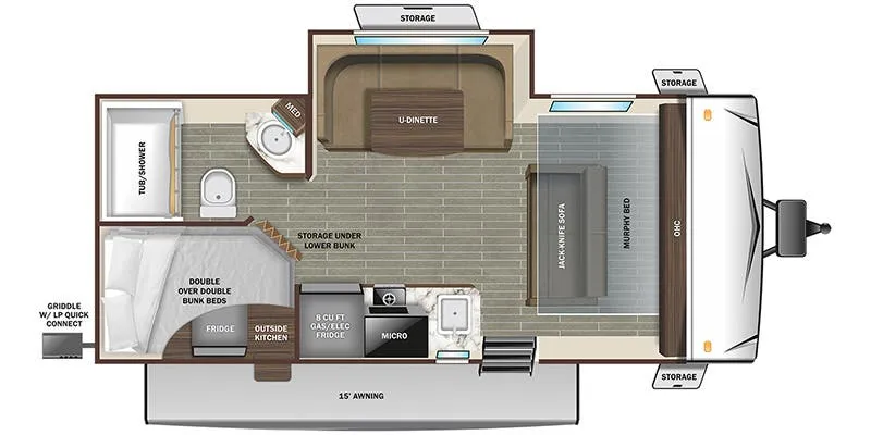 Starcraft Super Lite Maxx 19MBH floor plan