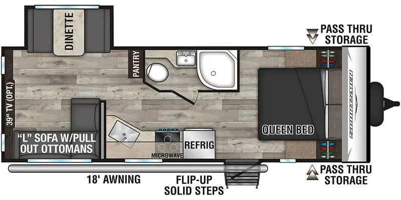 K-Z Sportsmen SE 221RESE floor plan