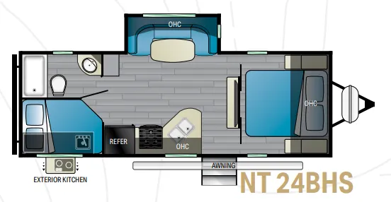 Heartland North Trail 24BHS floor plan