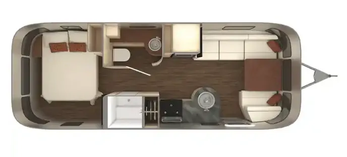 Airstream International Serenity 25RB floor plan