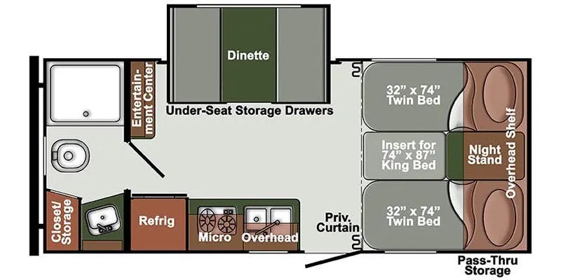 Gulf Stream Northern Express 21TBD floor plan