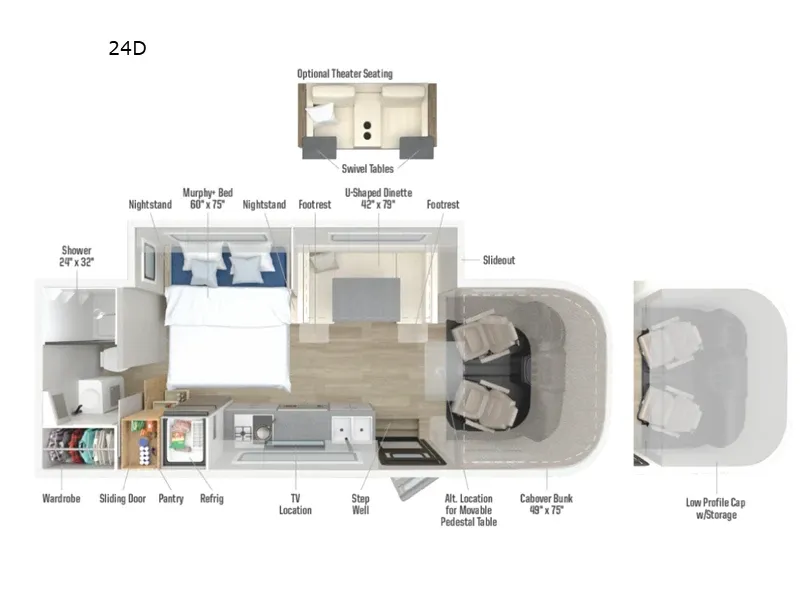 2027 Winnebago View 24D floor plan