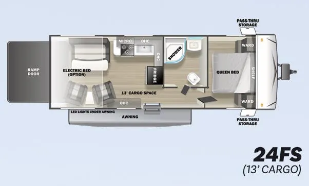 Forest River Shockwave Sport 24FS floor plan