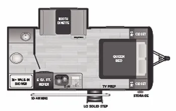 Keystone Hideout 179RB floor plan
