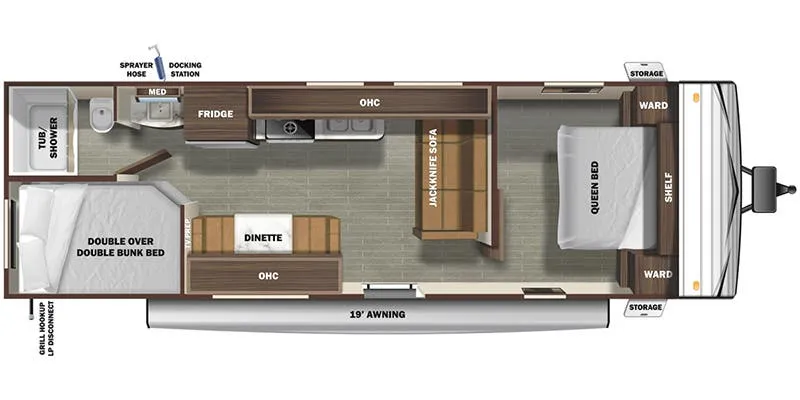 Starcraft Autumn Ridge 26BHWE floor plan