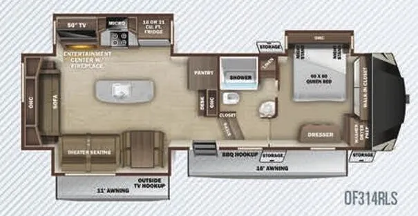 Highland Ridge Open Range OF314RLS exterior