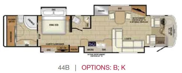 Entegra Coach Insignia 44B floor plan