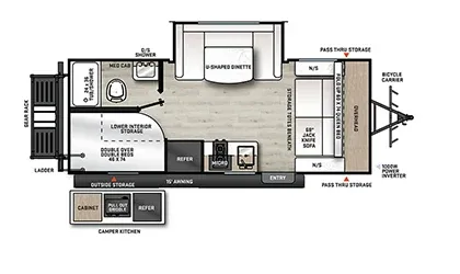 Coachmen Catalina Expedition 192BHS floor plan