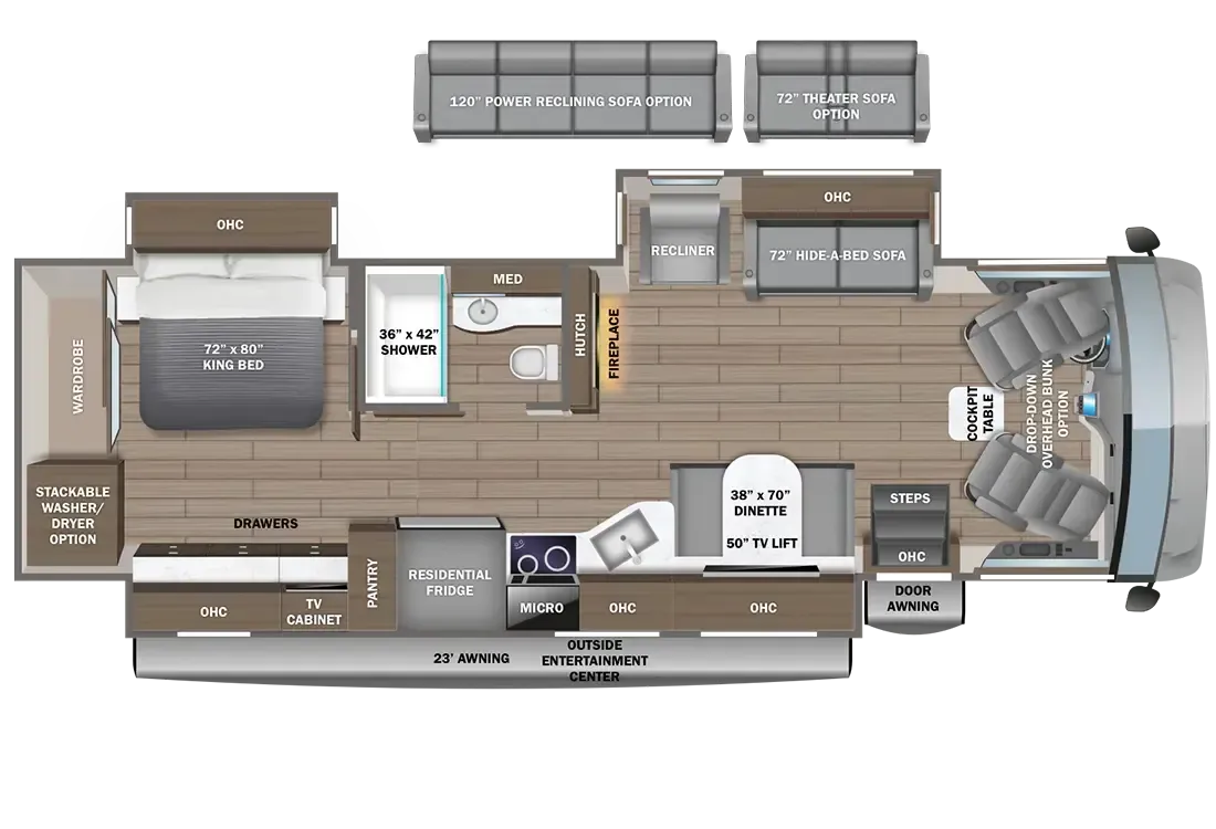 2027 Entegra Coach Emblem 36H - Floor plan