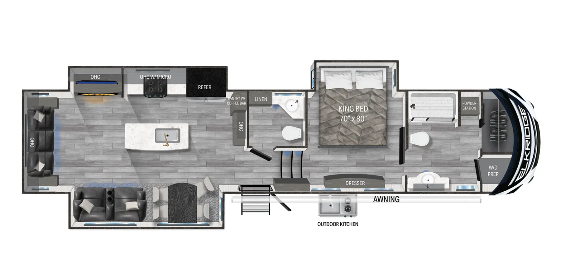 Heartland ElkRidge 37FBH floor plan