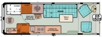 Sportsmobile Transit 130S floor plan