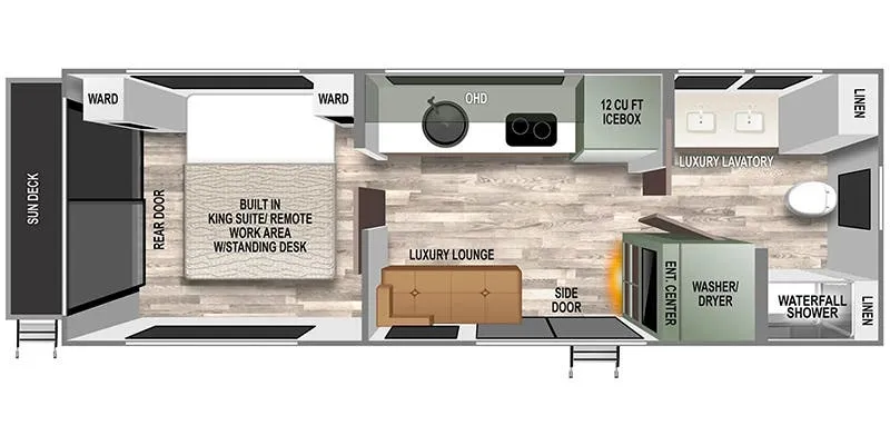 2024 Forest River No Boundaries RV Suite RVS1 - Floor plan