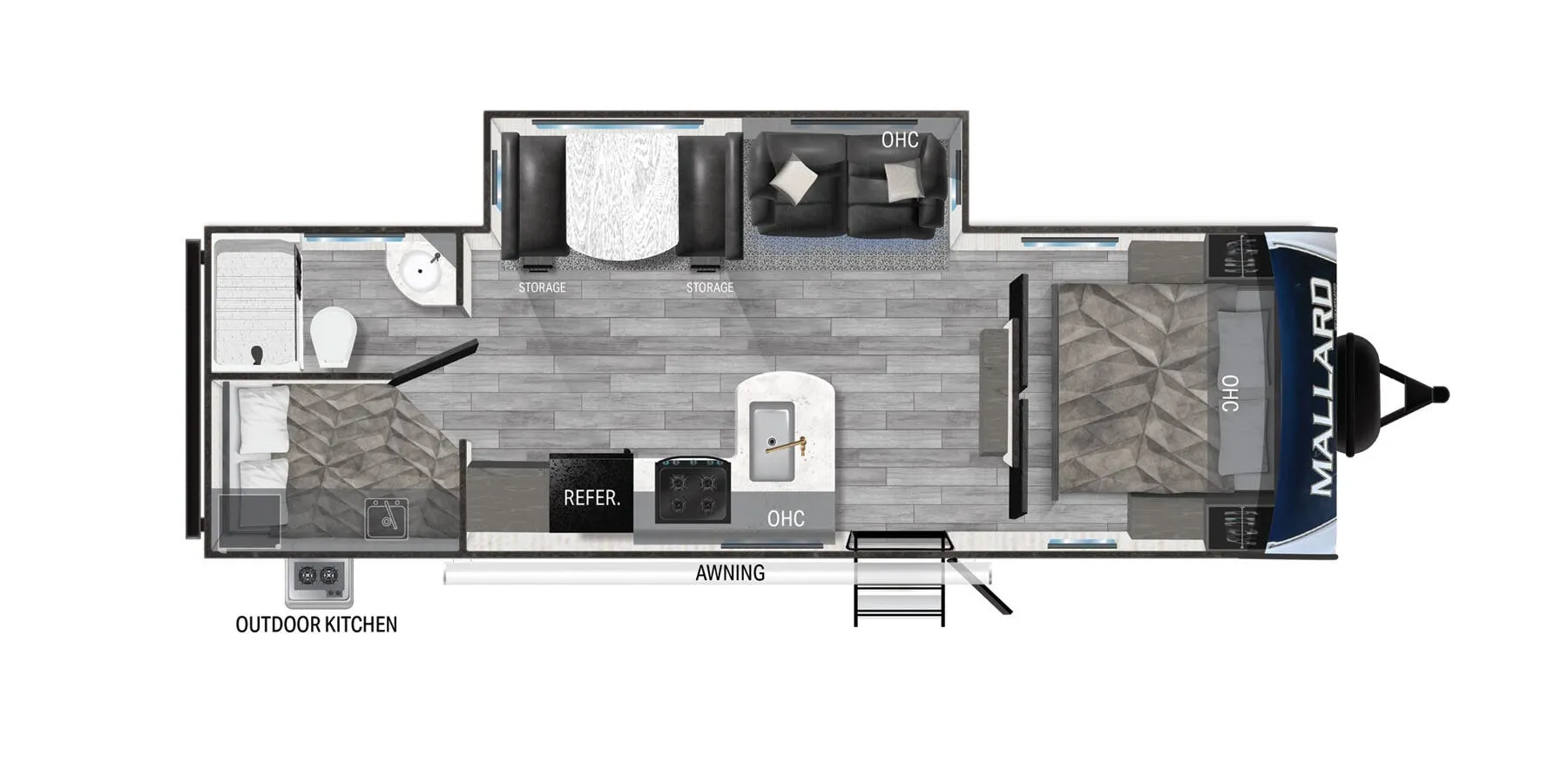 Heartland Mallard M26 floor plan