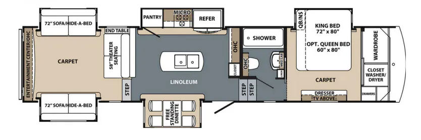 Forest River Cardinal Explorer 392RD floor plan
