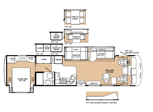 2002 Fleetwood Southwind 37U floor plan