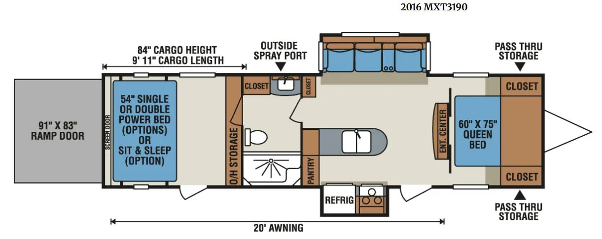 K-Z MXT MXT3190 floor plan