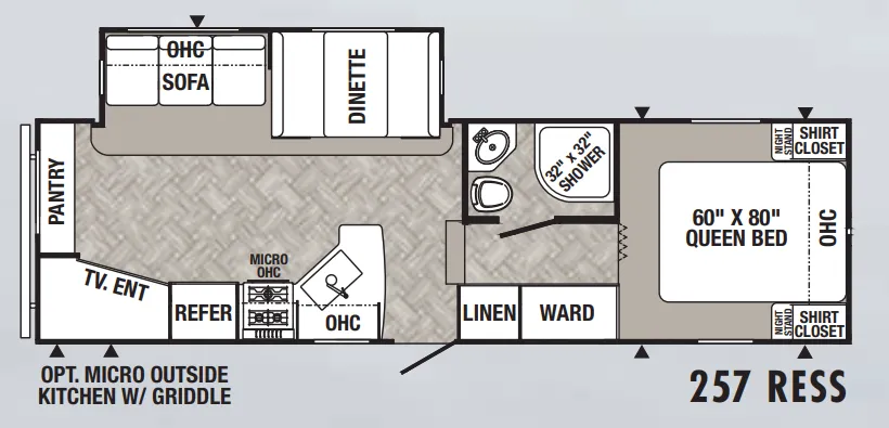 Palomino Puma 257RESS floor plan