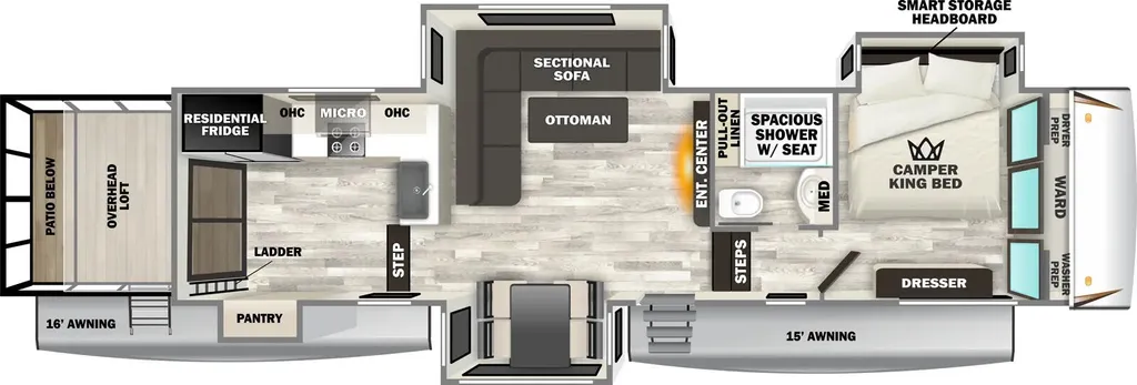 2025 Forest River Sabre 36ML floor plan