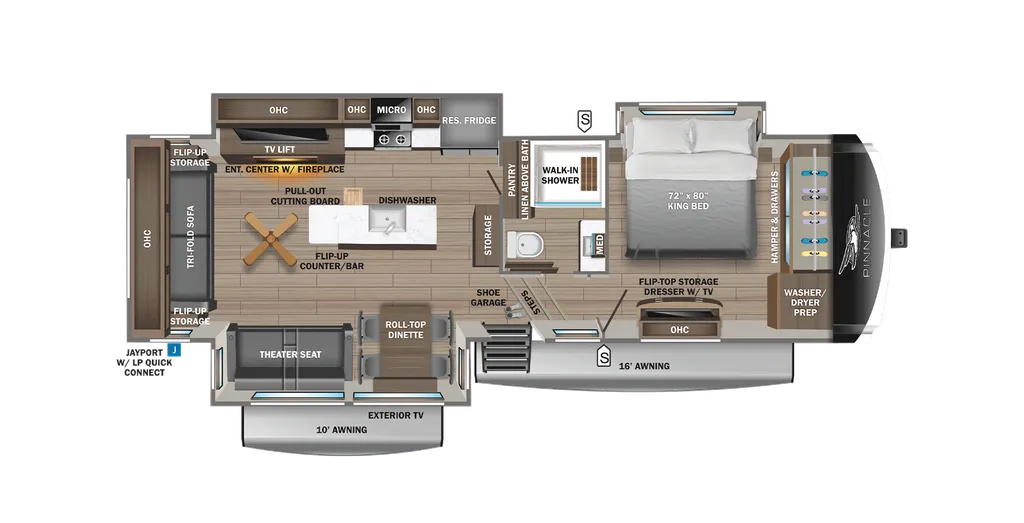 2026 Jayco Pinnacle 32RLTS floor plan