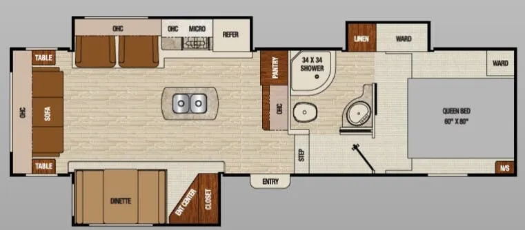 Coachmen Chaparral Lite 29 MKS floor plan