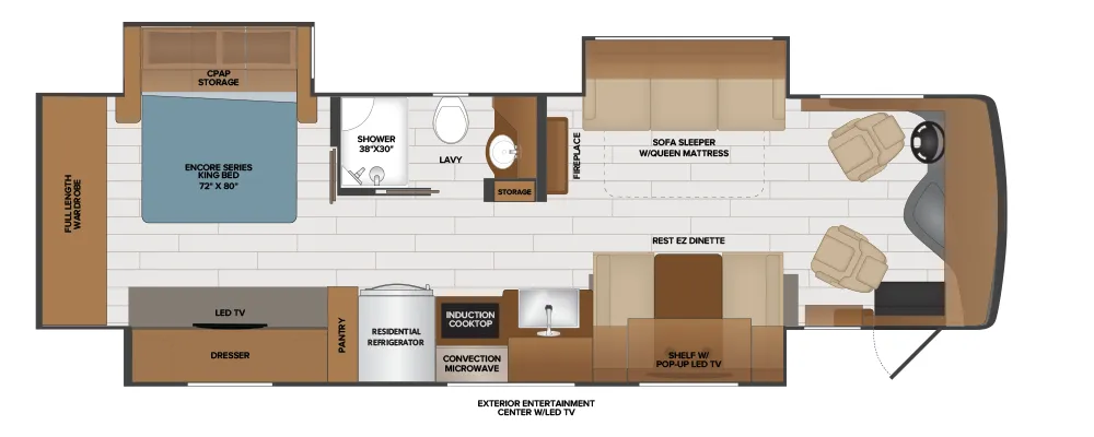 Fleetwood Frontier 34GT floor plan