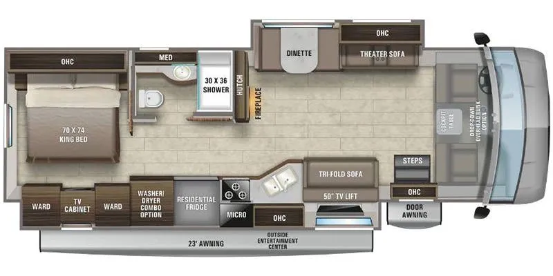 2020 Entegra Coach Vision XL 34G floor plan