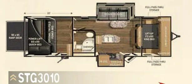 Cruiser RV Stryker STG 3010 floor plan