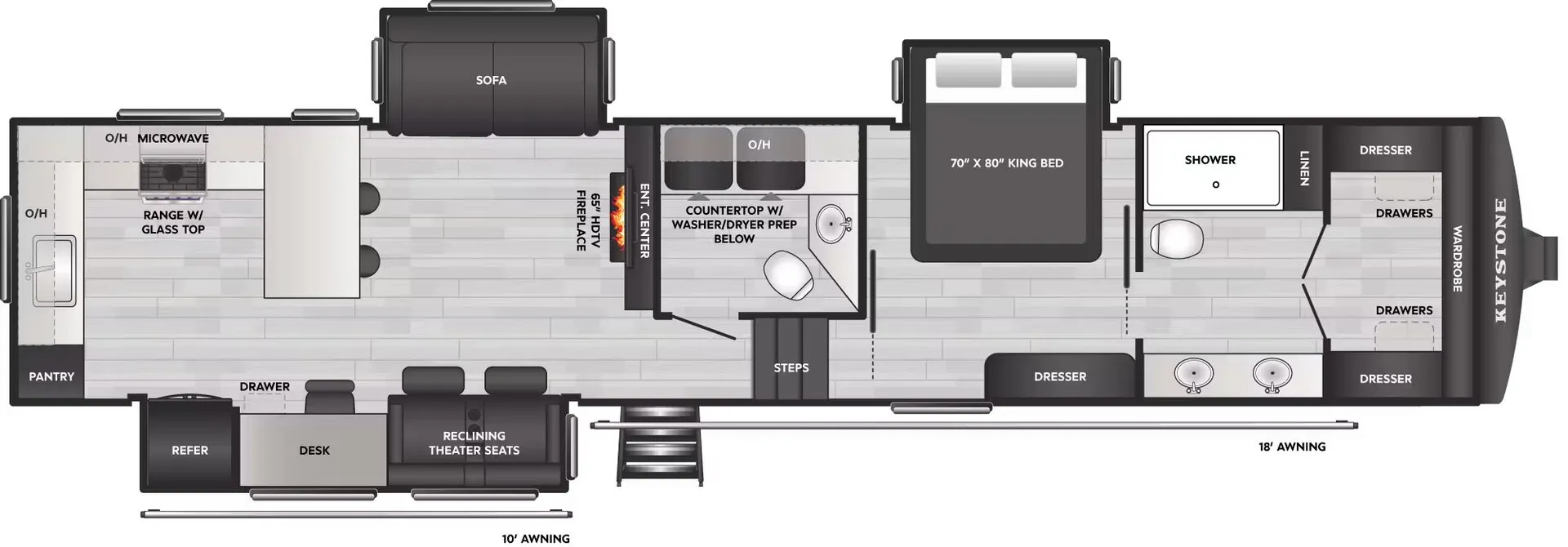 2026 Keystone Sprinter 3840LRK - Floor plan