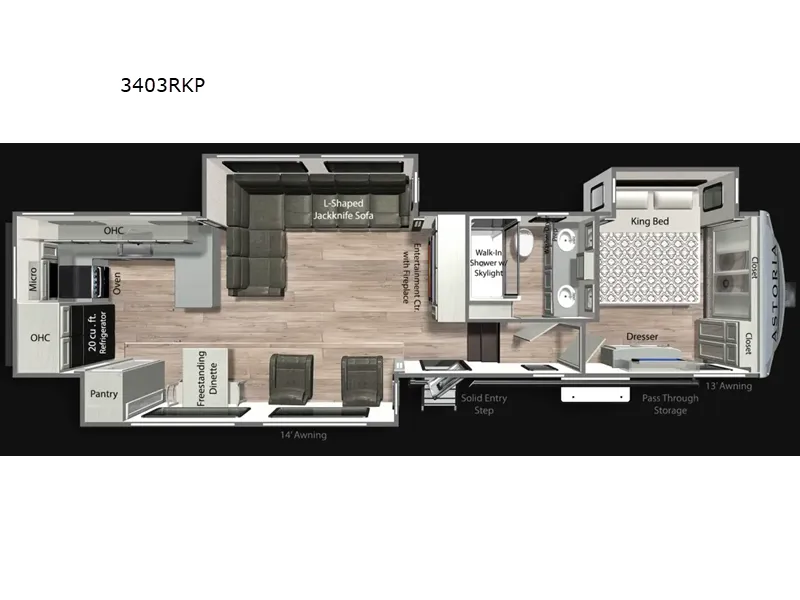 2026 Dutchmen Astoria 3403RKP - Floor plan
