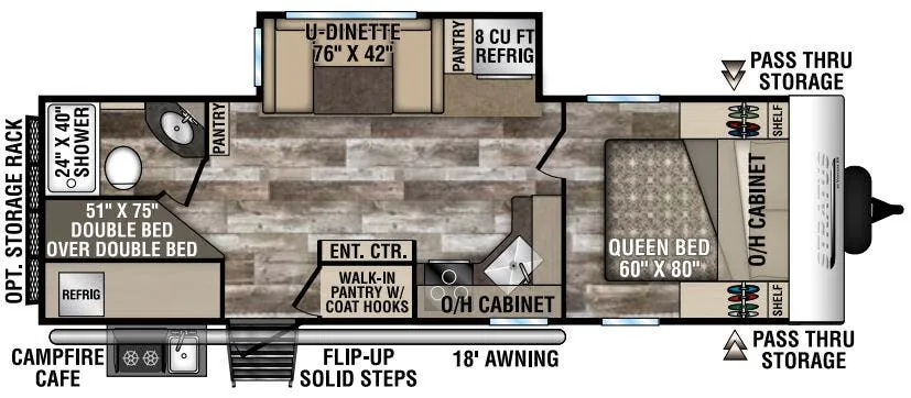 Venture RV Stratus SR261VBH floor plan