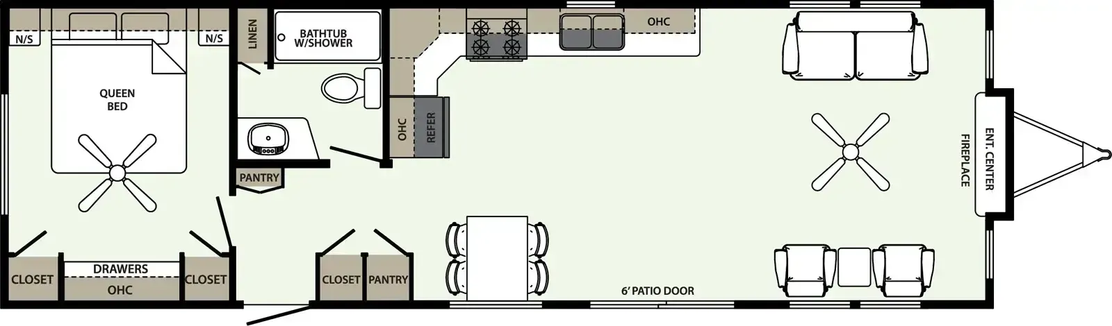Forest River Quailridge Canada 45AKFL-D-C floor plan