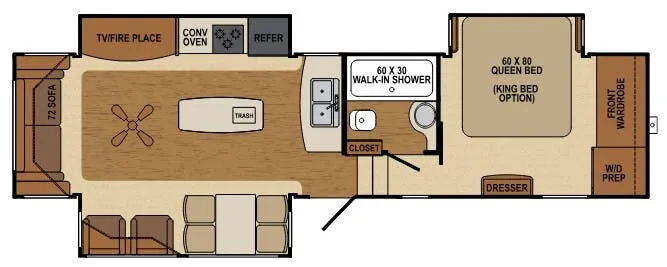 Augusta RV Flex 34RS floor plan